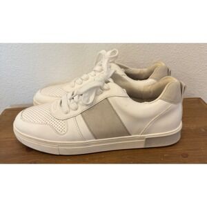 Strauss + Ramm White Leather Sneakers Mens Size 13M Casual Shoes